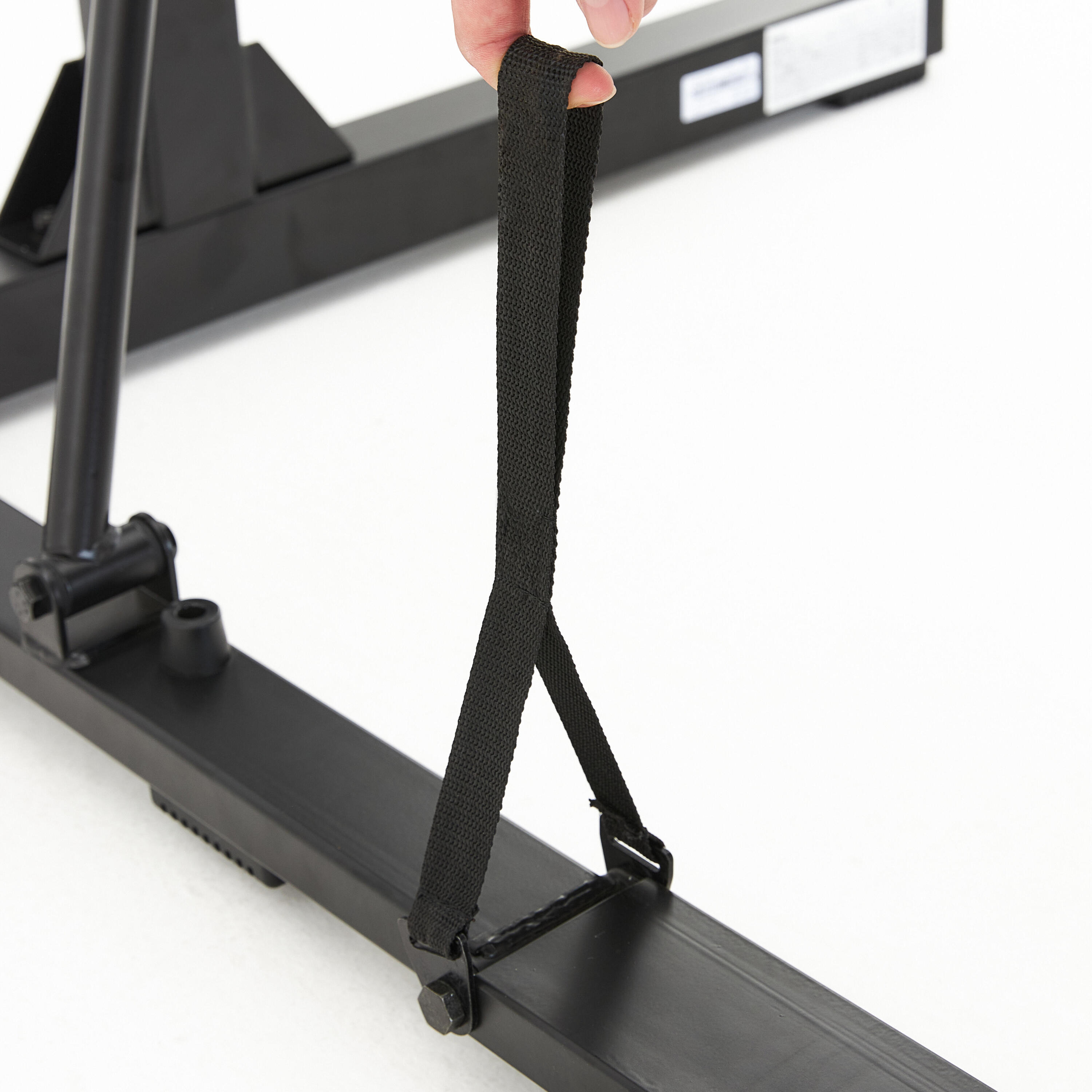 Fold-Down/Retractable Squat, Bench & Pull-Up Weight Training Rack 500 3/9
