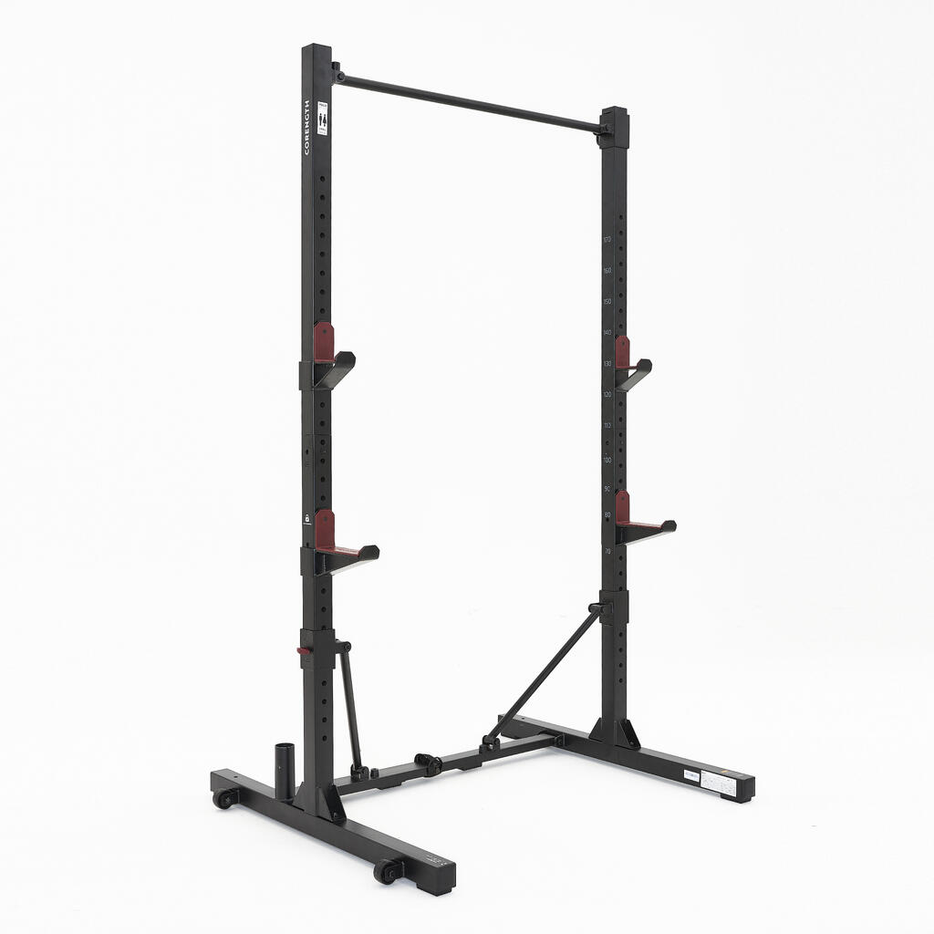 Fold-Down/Retractable Squat, Bench & Pull-Up Weight Training Rack 500