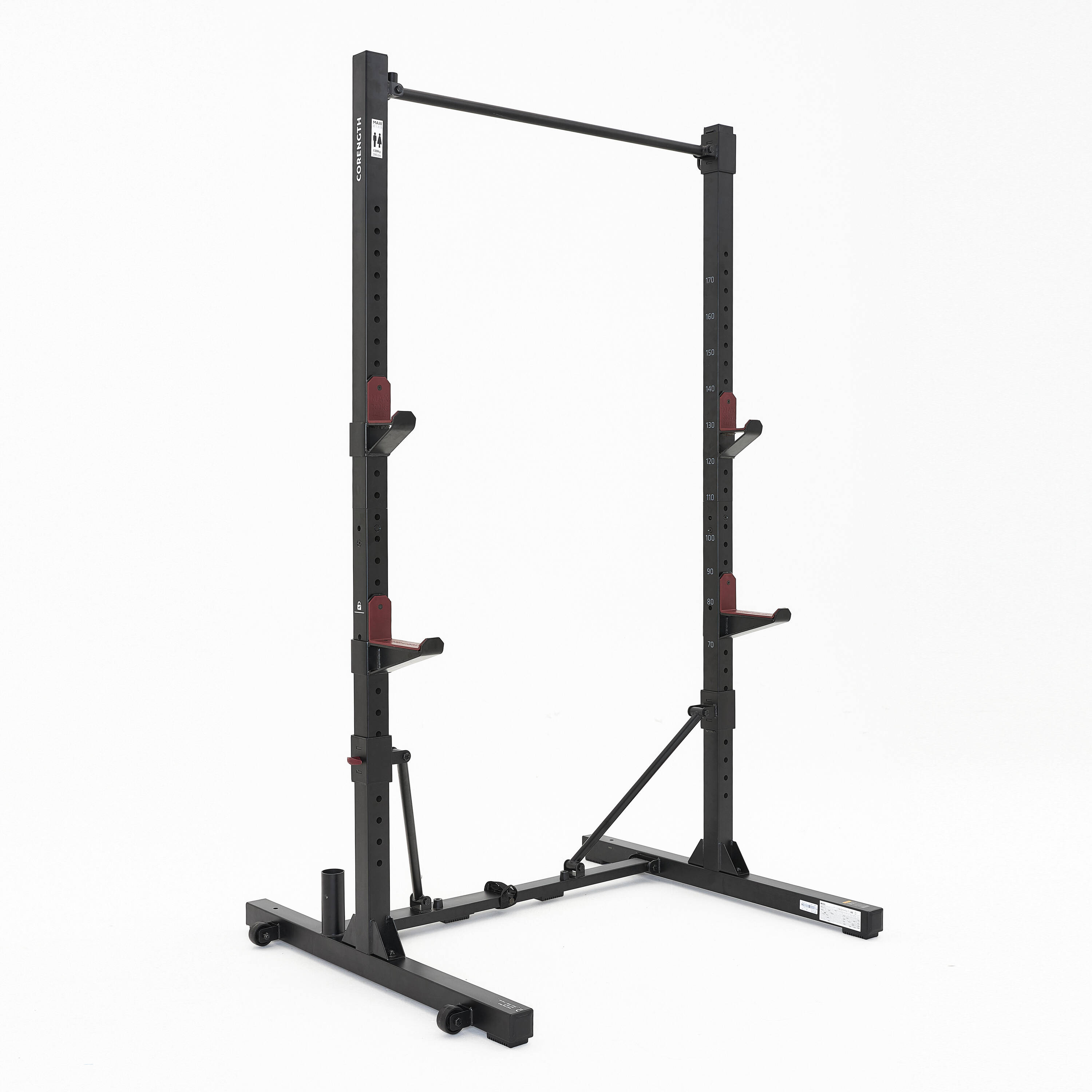 Weight Training Fold-Down Rack for for Squats and Pull-Ups, Supports upto 130kg -  1