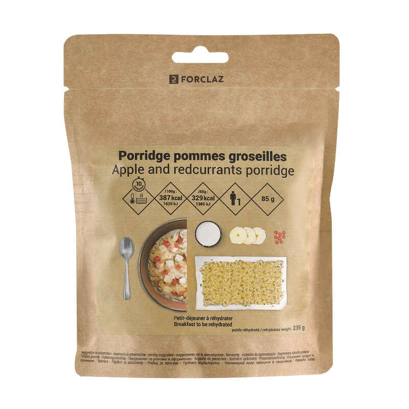 Trekkingnahrung Porridge Apfel Johannisbeere gefriergetrocknet 85 g