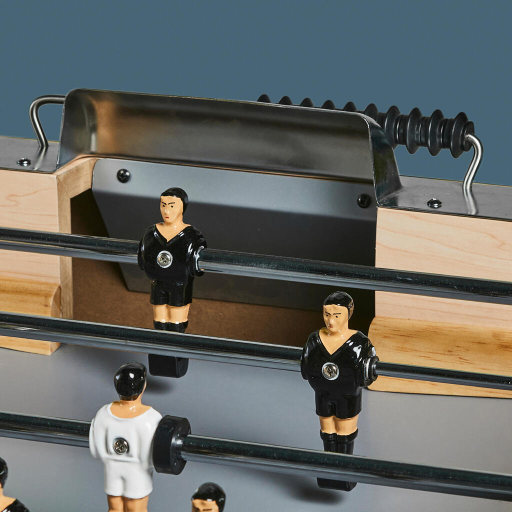 Babyfoot d'intérieur en bois - BF 500 terrain gris
