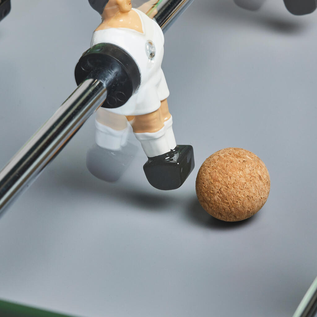 Babyfoot d'intérieur en bois - BF 500 terrain gris