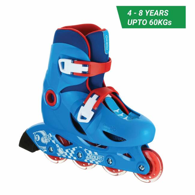 Kids Skating Shoes Inline Play 3 Blue