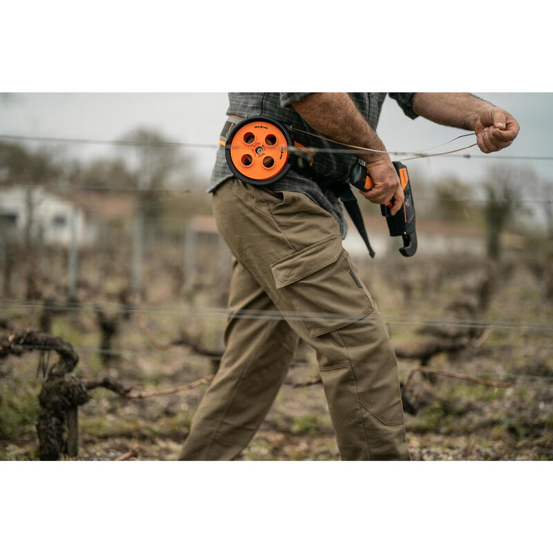 Pantalón De Caza Hombre Solognac 520 Verde Algodon Multibolsillos