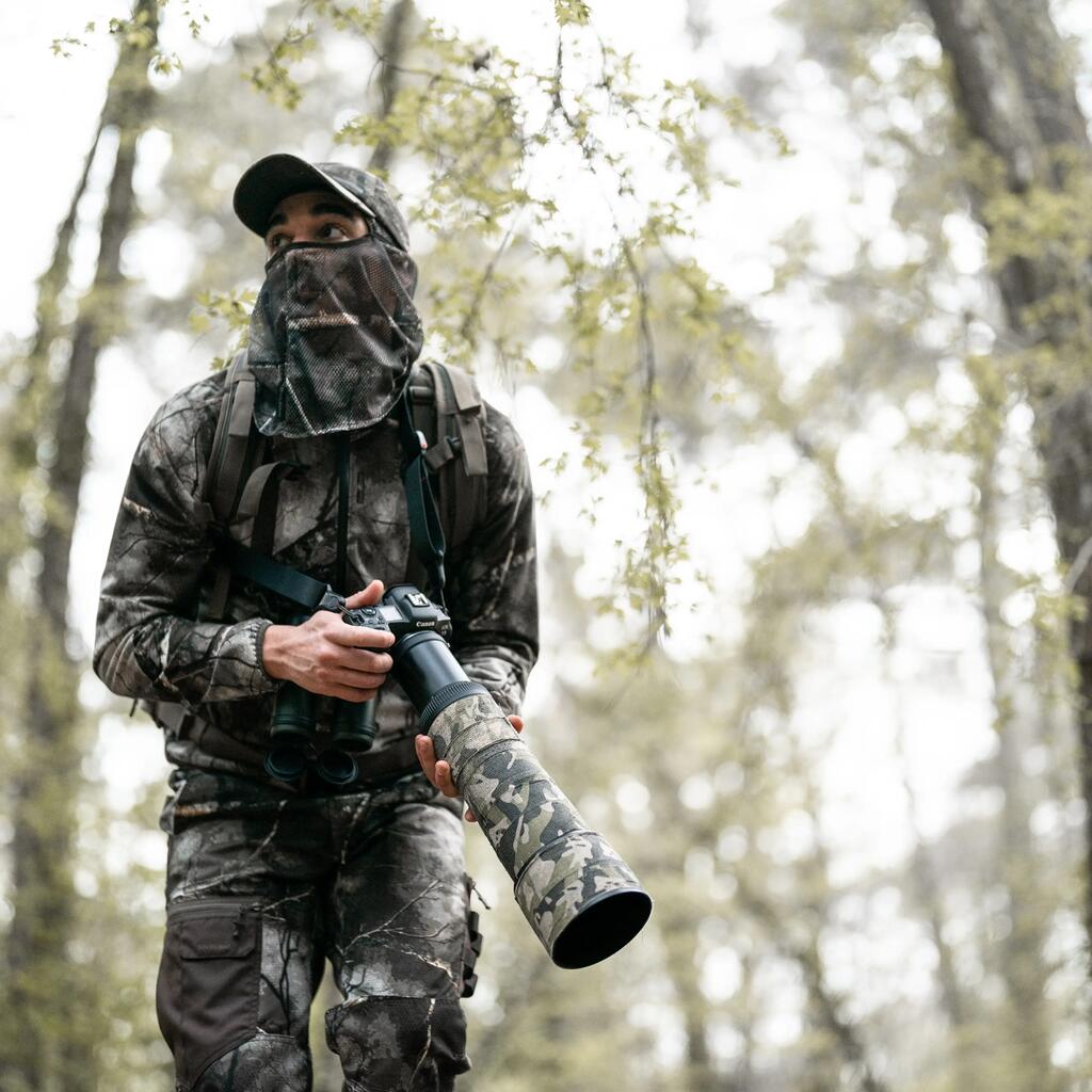 HUNTING BALACLAVA WITH FACE NET TREEMETIC 100 CAMOUFLAGE