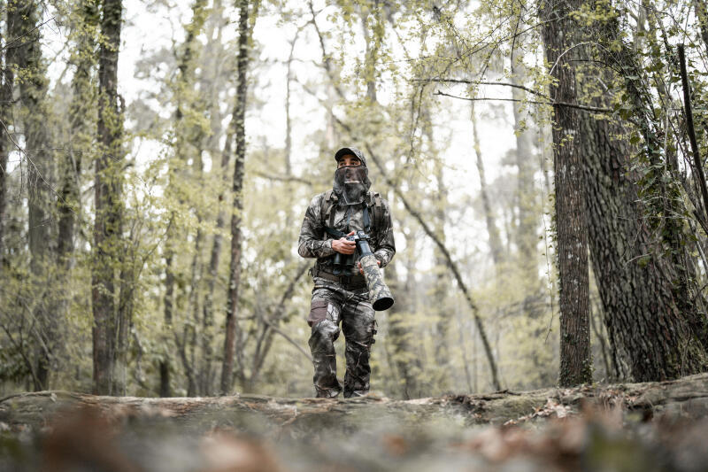 Kominiarka siatkowa myśliwska Solognac 100 camo treemetic