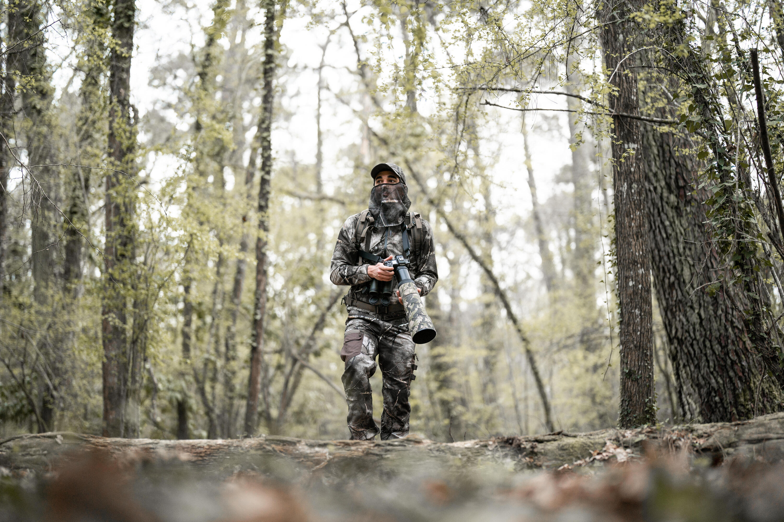 CAGOULE FILET VISAGE MESH CHASSE 100 CAMOUFLAGE TREEMETIC 5/9