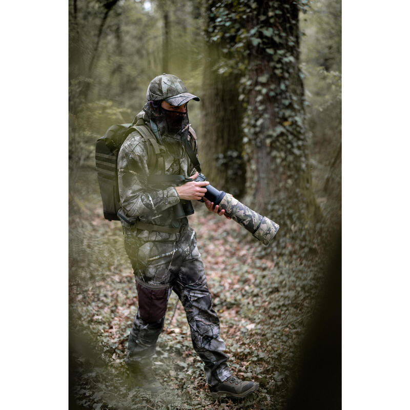 Jagd-Regenjacke Treemetic 500 geräuscharm Camouflage 