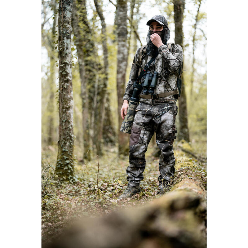 Jagd-Regenjacke Treemetic 500 geräuscharm Camouflage 