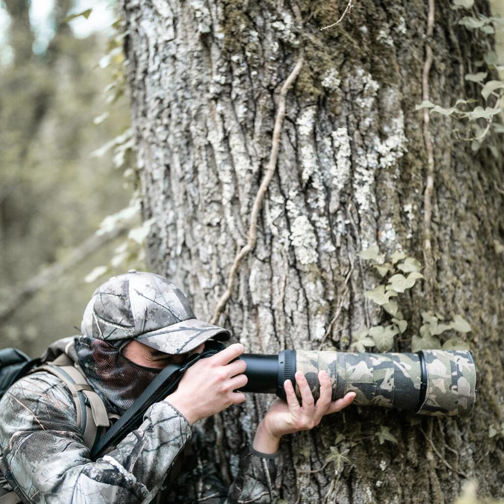 Kamuflažna tiha vodootporna jakna za lov TREEMETIC 500