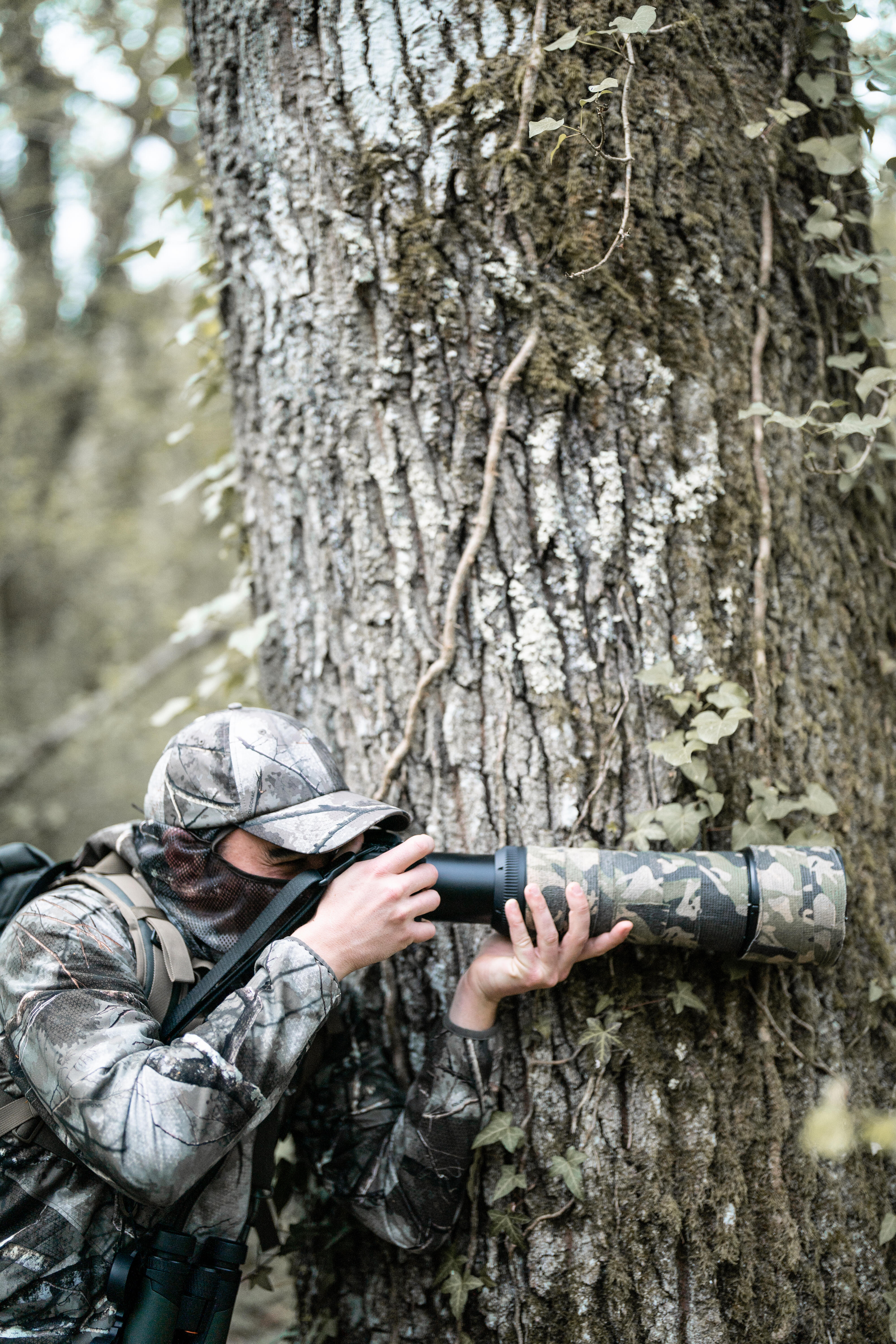 Waterproof Silent Hunting Jacket - Treemetic 500 Camo - SOLOGNAC