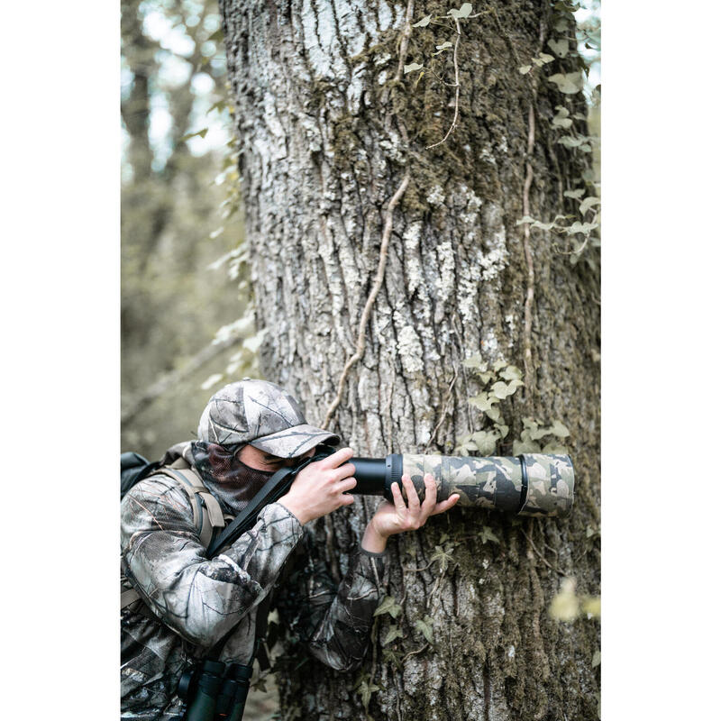 Casaco Silencioso e Impermeável de Caça 500 CAMUFLAGEM TREEMETIC