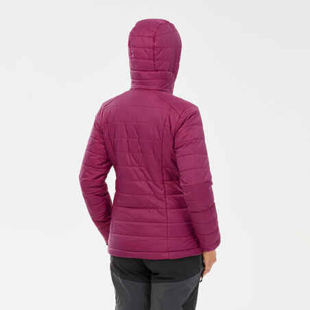 Women's Mountain Trekking Padded Jacket with Hood - MT100 -5°C