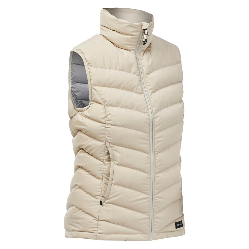 Gilet trekking donna MT500 PIUMA beige