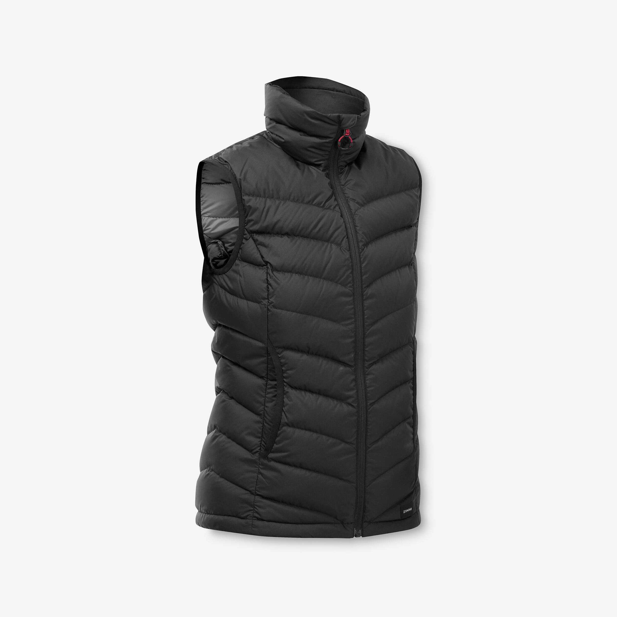 Women’s Hiking Vest MT 500 Black Black‎ Forclaz Decathlon