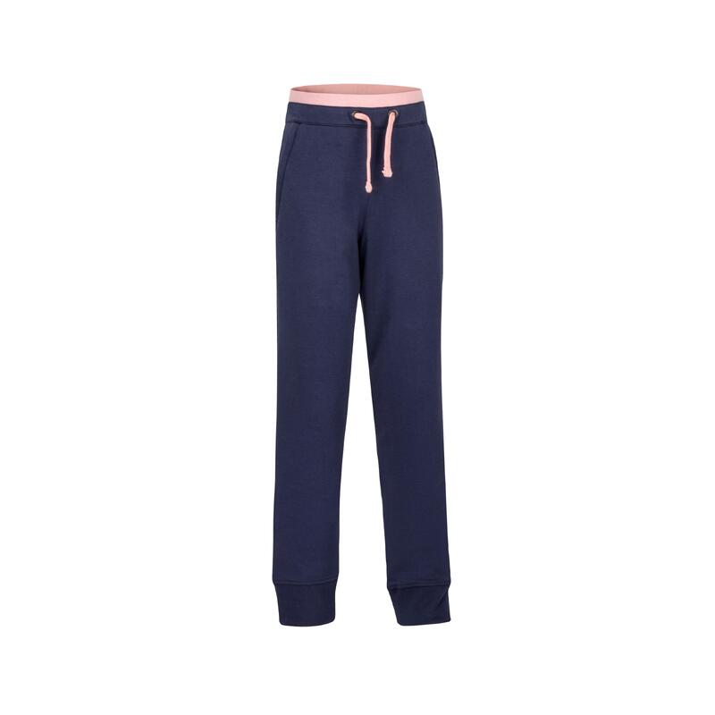 Kids' Breathable Cotton Jogging Bottoms 900 - Navy