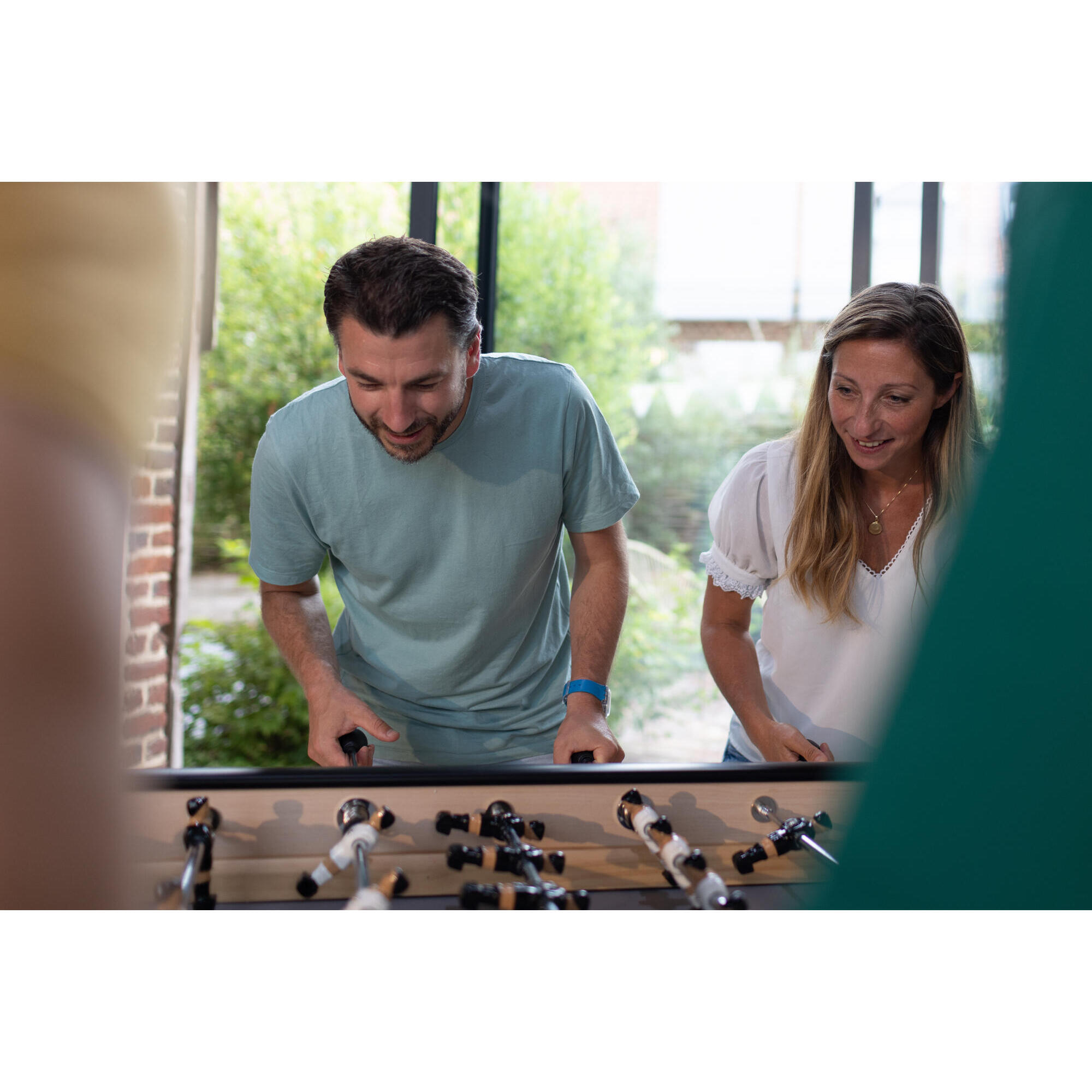 Indoor wooden table soccer - BF 500 grey field