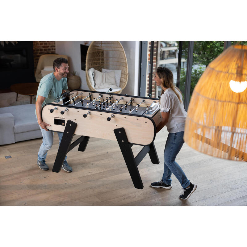 Masă din lemn de foosball interior BF 500 teren gri