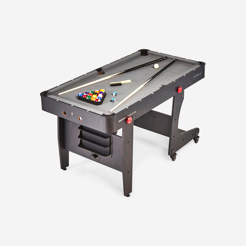 PONGORI Katlanabilir Amerikan Bilardo Masası - Gri - BT500 US PONGORI Katlanabilir Amerikan Bilardo Masası - Gri - BT500 US