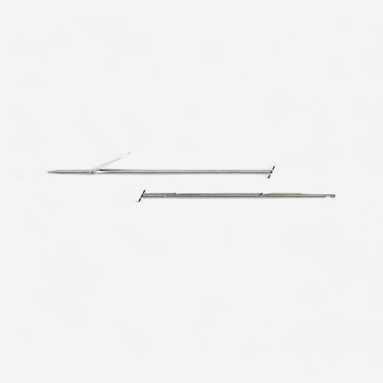 Asta pesca subacquea acciaio zinco Ø 65 mm 130 cm arbalete 90 cm blu
