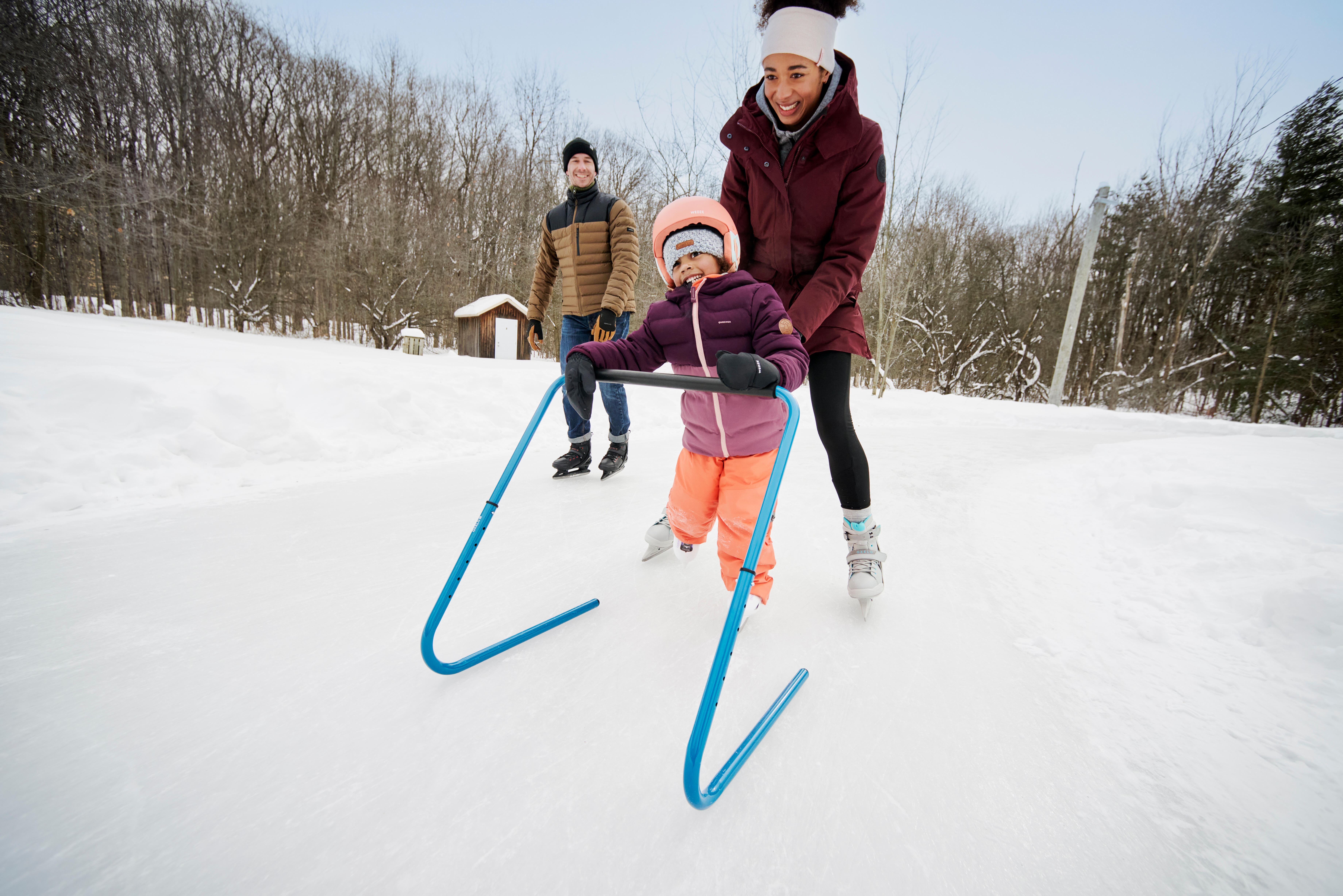 Patins à glace d'apprentissage ajustables enfant –  Play 3 5-10 ans - OXELO