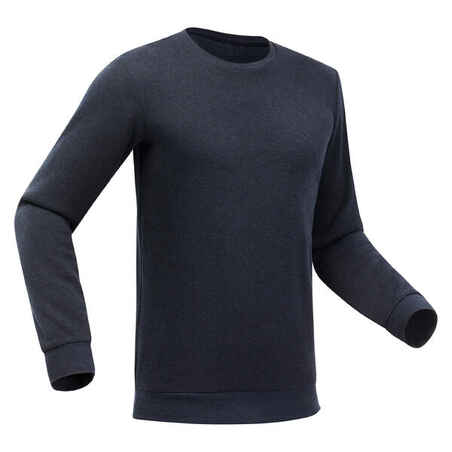 Jersey de montaña y trekking con cuello redondo Hombre Quechua NH150 azul