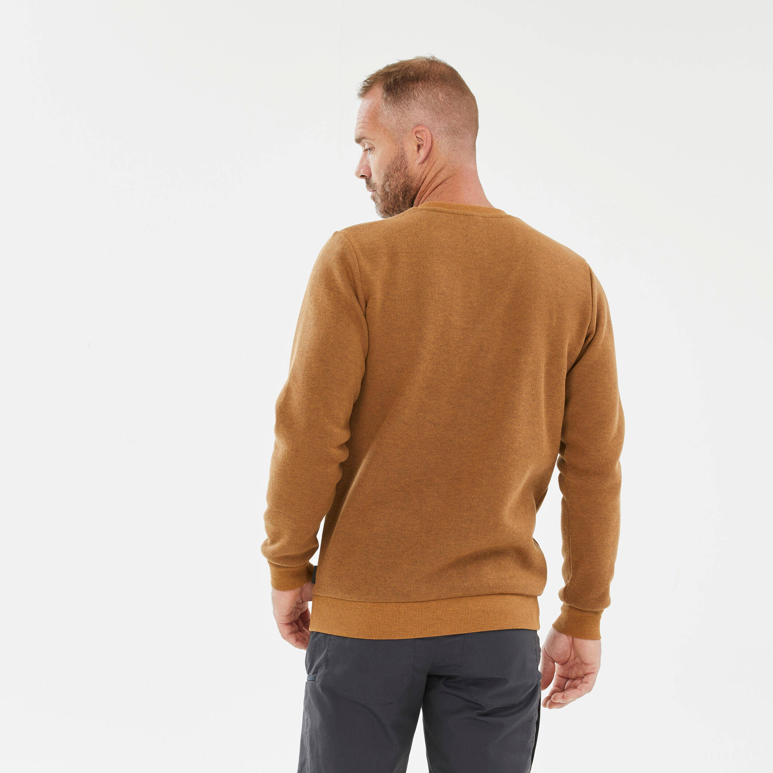 Men’s Crew-Neck Hiking Jumper - NH150 -  4