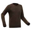 Pullover Wandern Herren V-Kragen - NH150  braun