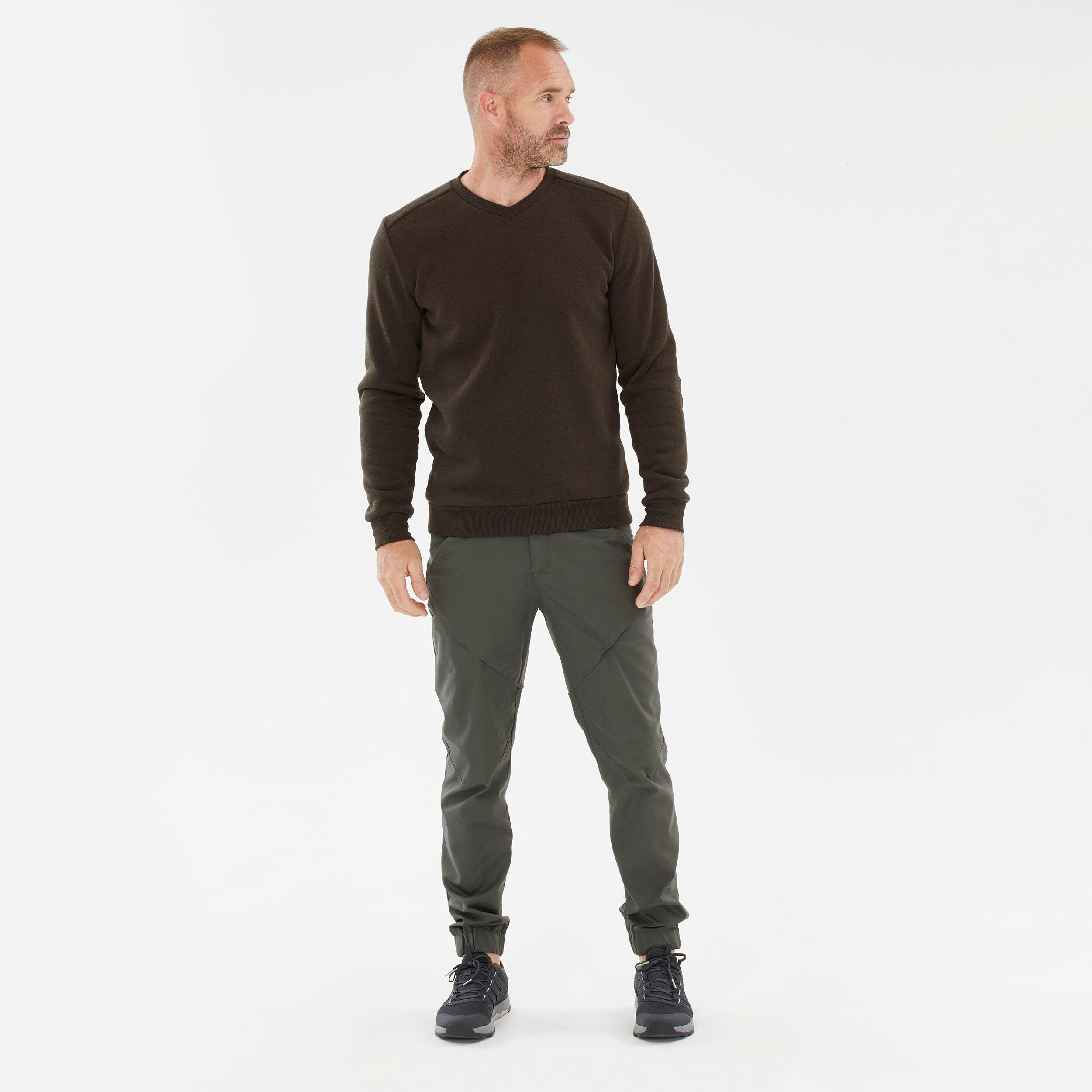 Men’s hiking jumper - NH150 - V-neck