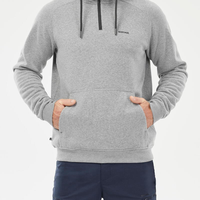 Hoodie voor wandelen heren NH150 1/2 rits