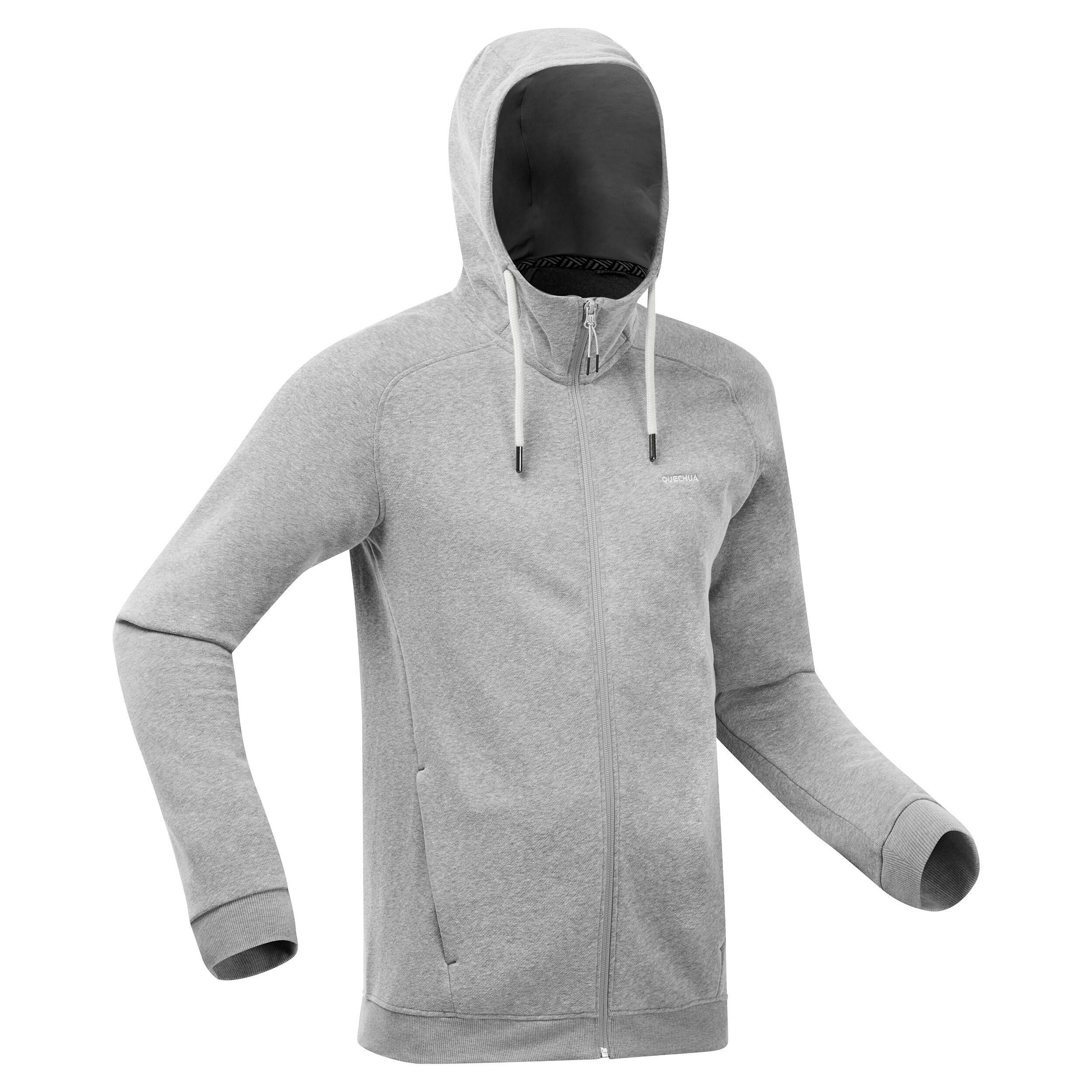 Men’s Hiking Zipped Hooded Sweatshirt - NH150 1/8
