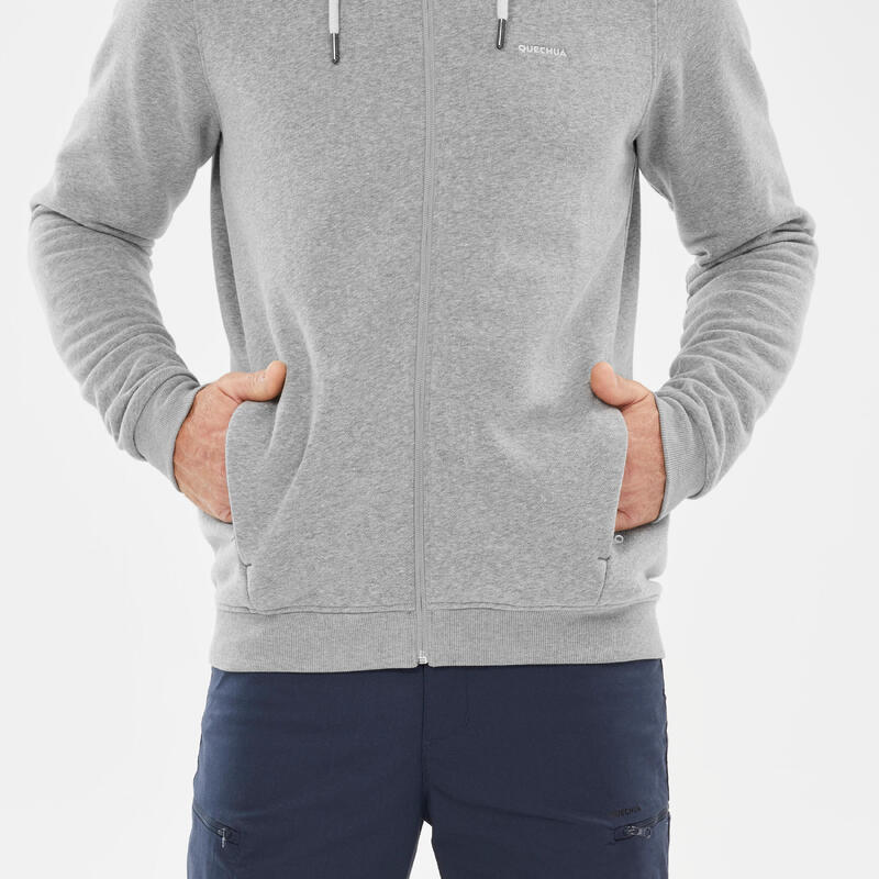 Sweat zippé à capuche de randonnée - NH150 - Homme