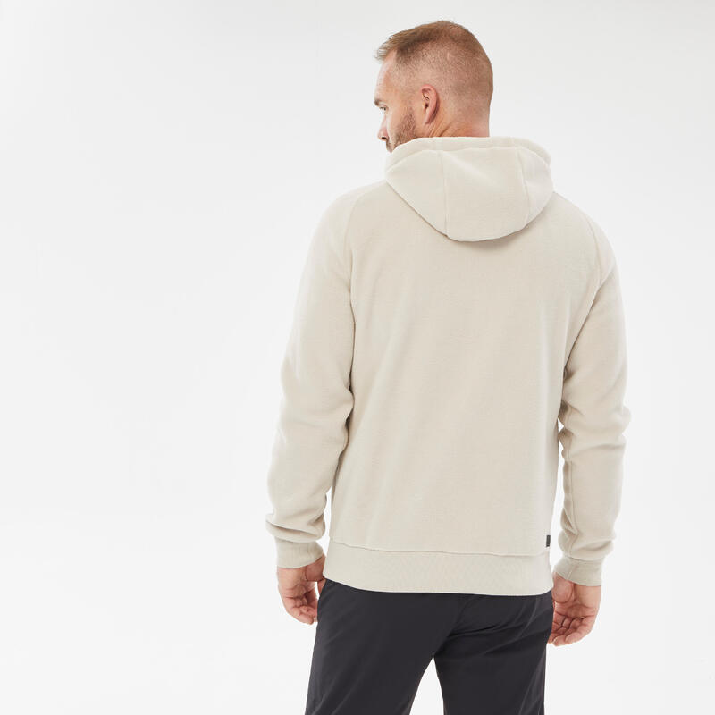 Pánská turistická fleecová mikina MH 100 Hoodie