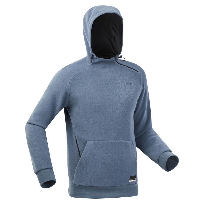 Pile montagna uomo MH100 HOOD blu