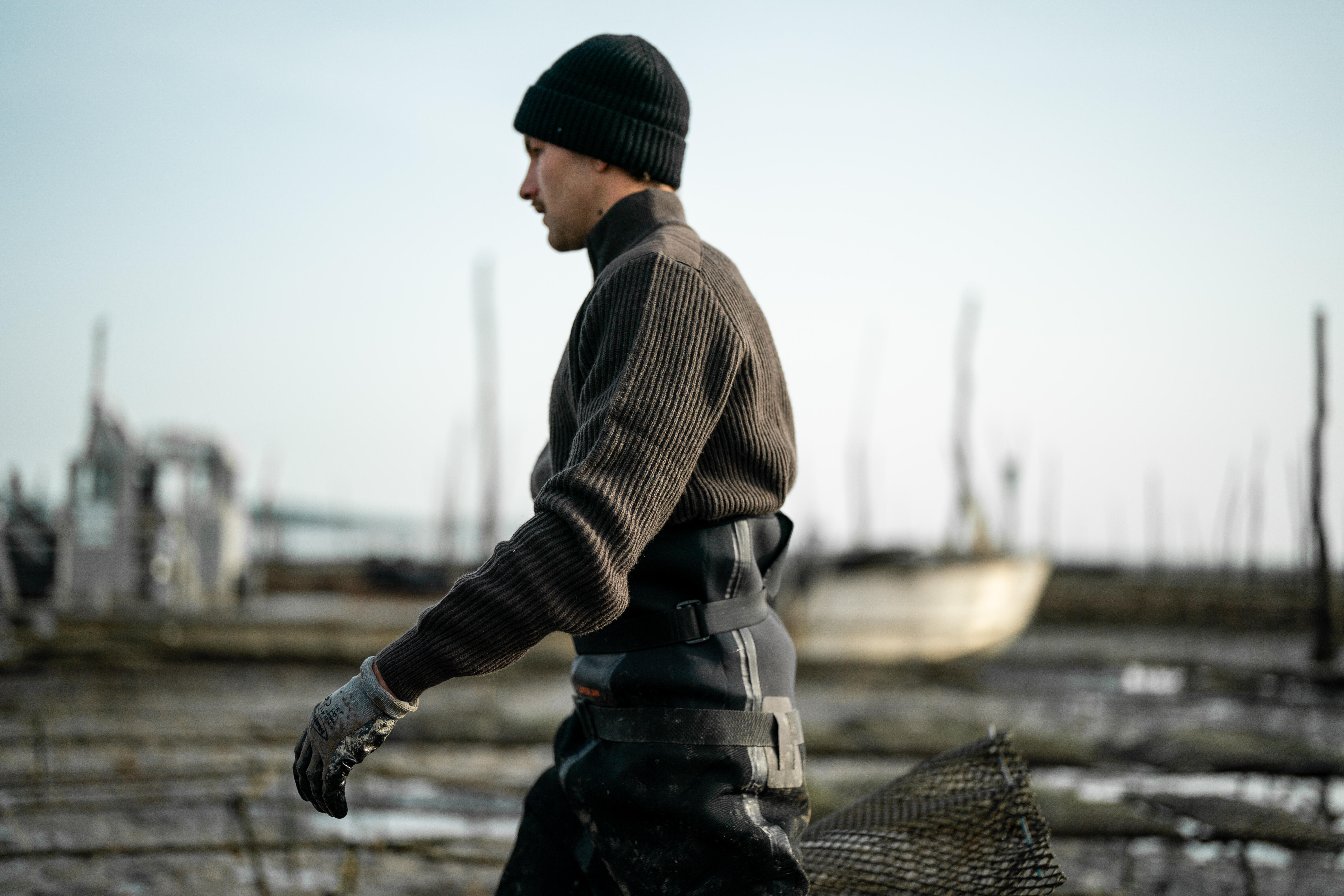Men's Knit Sweater - 500 Brown - SOLOGNAC