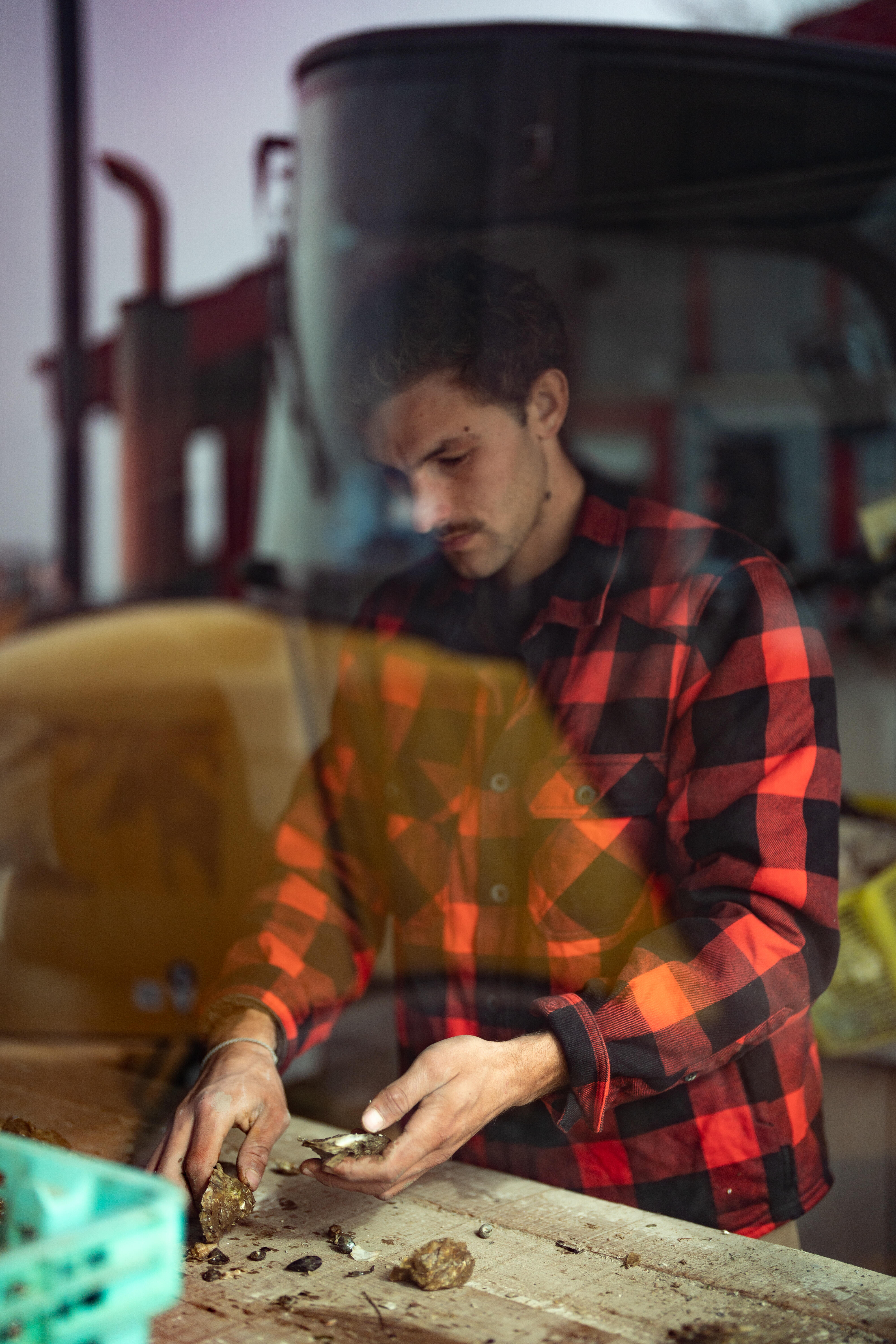 Warm shirt Sherpa Jacket - 500 Red - SOLOGNAC
