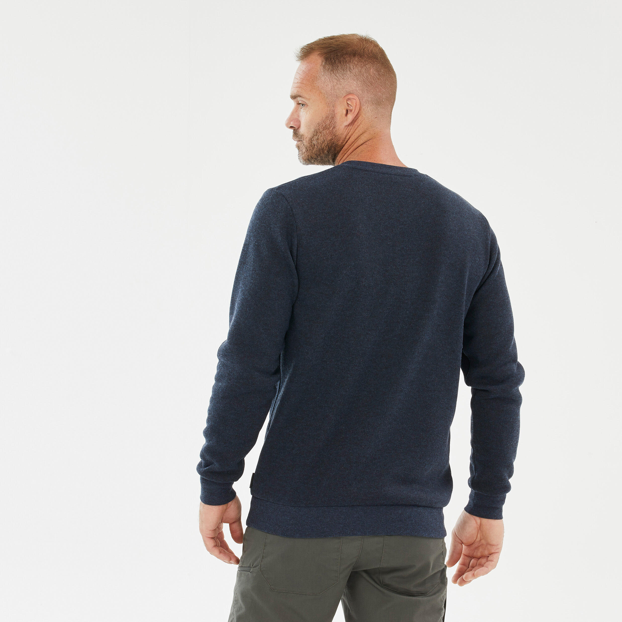 Men’s Crew-Neck Hiking Jumper - NH150 4/5