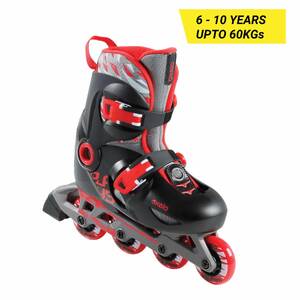 Kids Skating Shoes Inline Play 5 Black