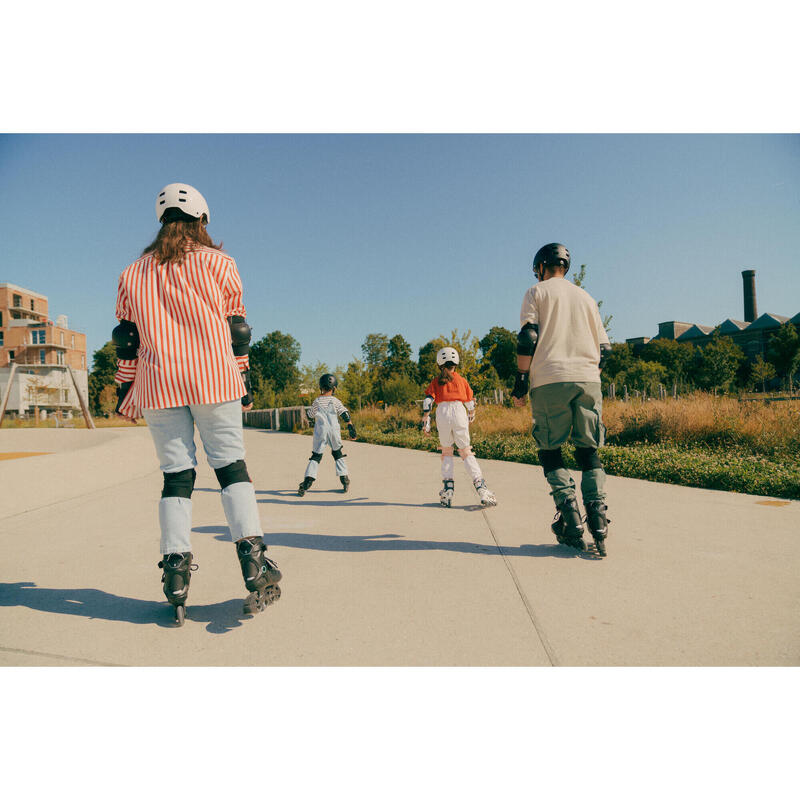 Patines Línea Niños Oxelo Roller Fitness Fit 3 Gris Claro