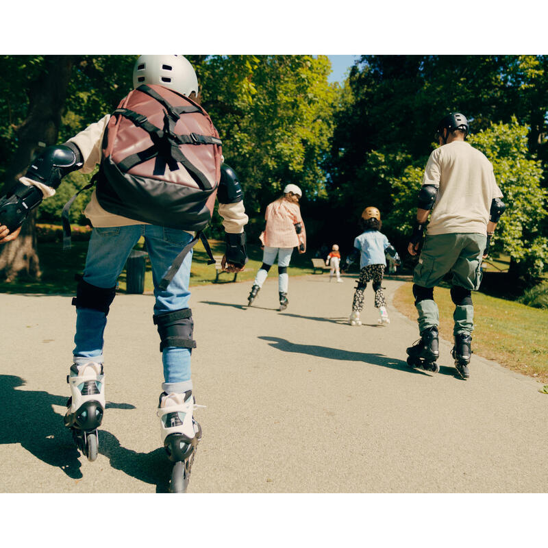 Fitness skates voor kinderen Fit 5 roze/kaki