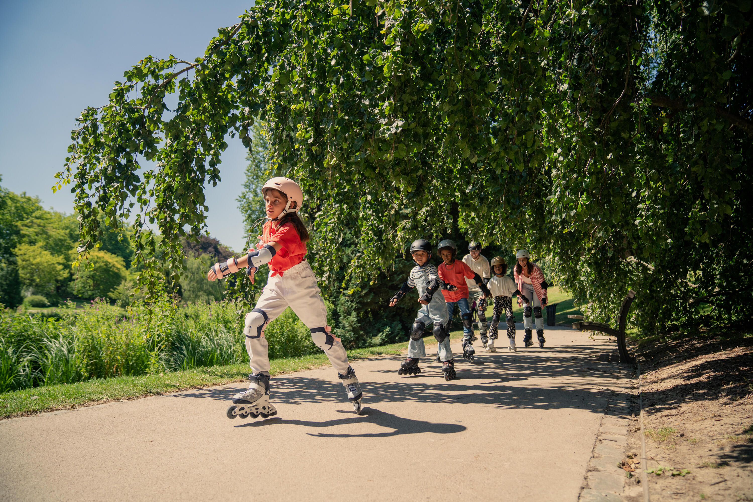 Inline Skates Inliner Fitness Kinder - Fit3 grau 21/23