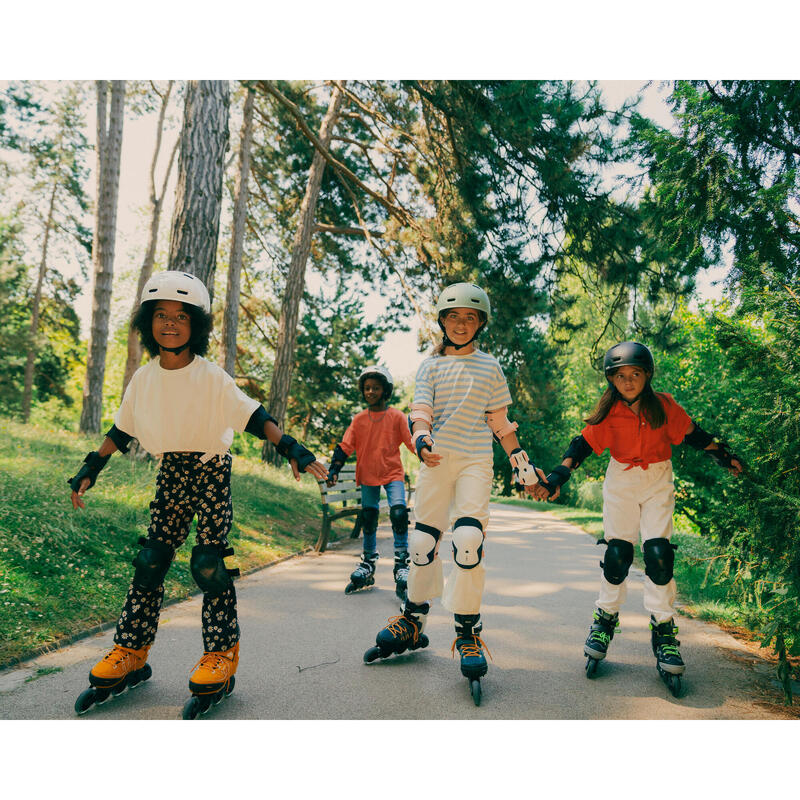 Çocuk Paten / Kaykay / Scooter 3x2 Destek Seti - Siyah - PLAY 