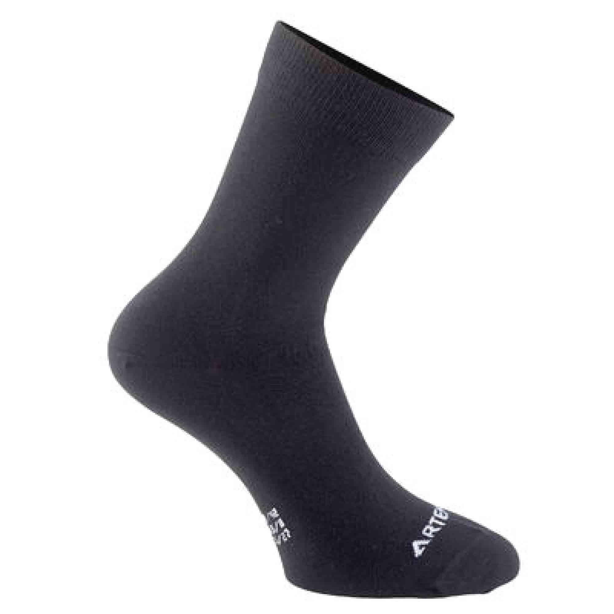 Tennis Socks RS160 High Ankle x1 Black -  3