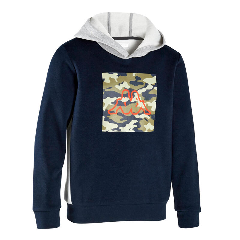 Sudadera Kappa Niño Azul Marino - Gris