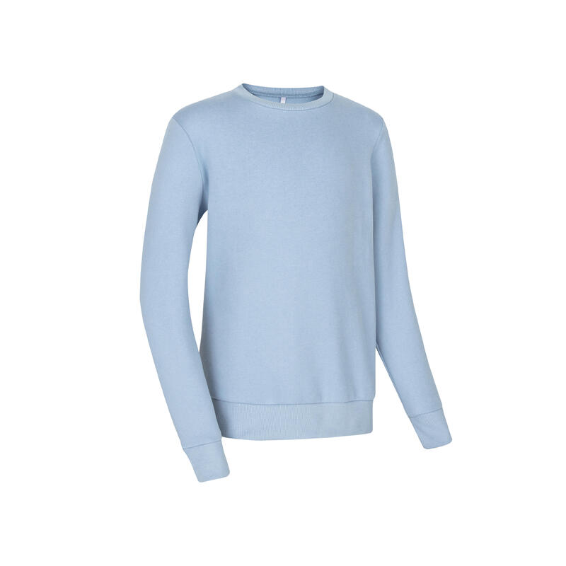 Kids' Unisex Warm Crew-Neck Sweatshirt - Blue/Grey