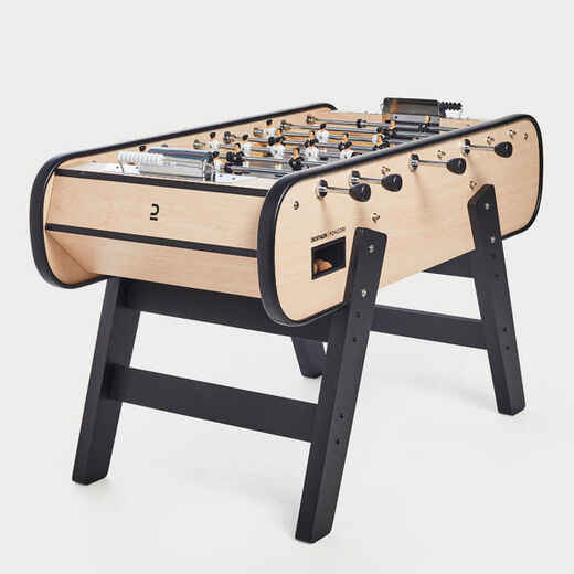 Tischkicker / Tischfußballtisch aus Holz Indoor - BF 500 grau
