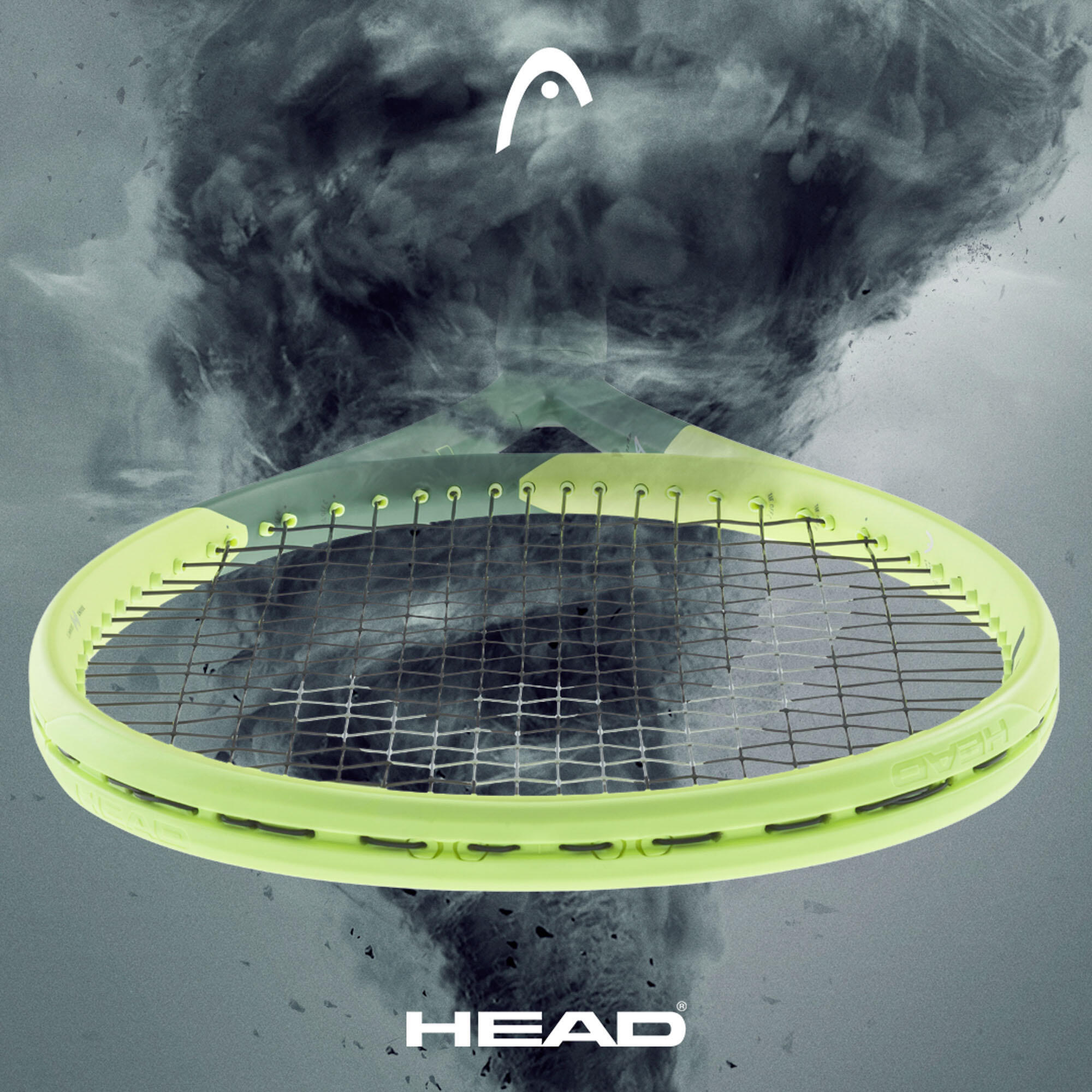 Raqueta de tennis adult - Head Auxetic Extreme Team Groc 275 g 8/12
