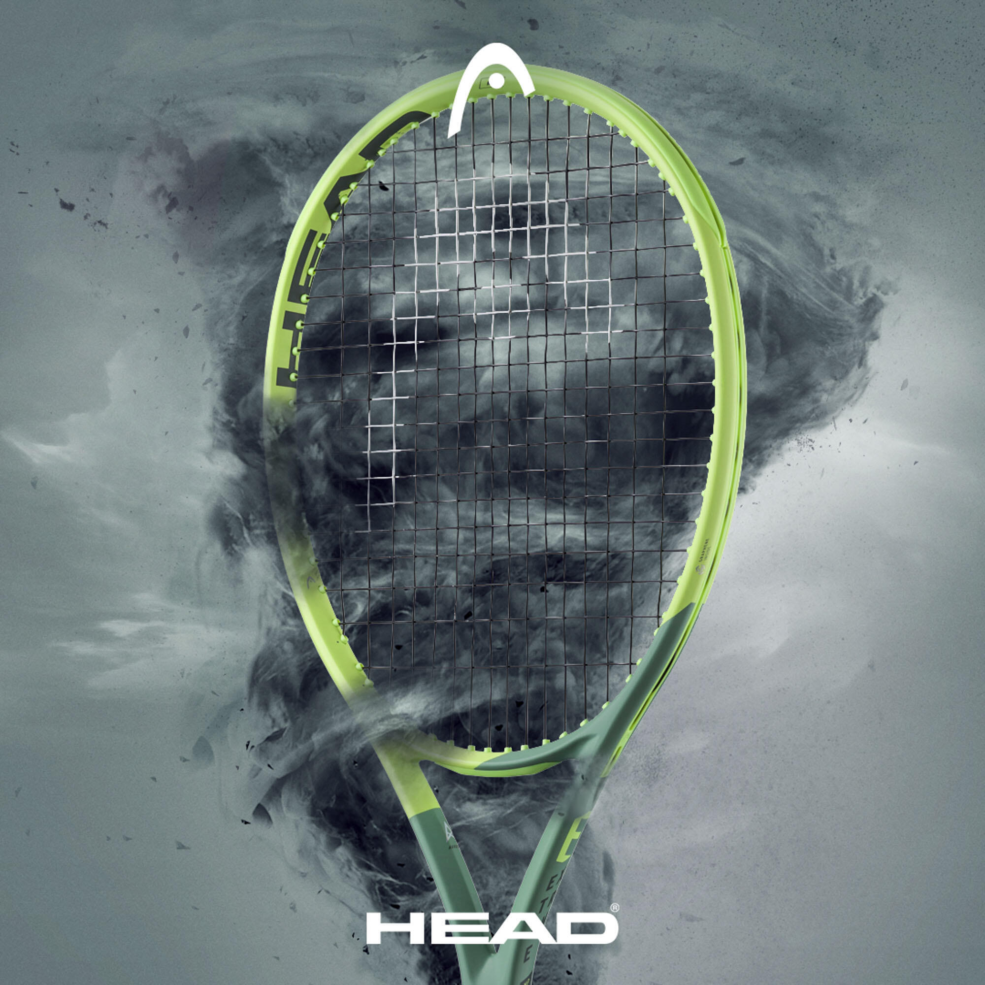 Raqueta de tennis adult - Head Auxetic Extreme Team Groc 275 g 10/12
