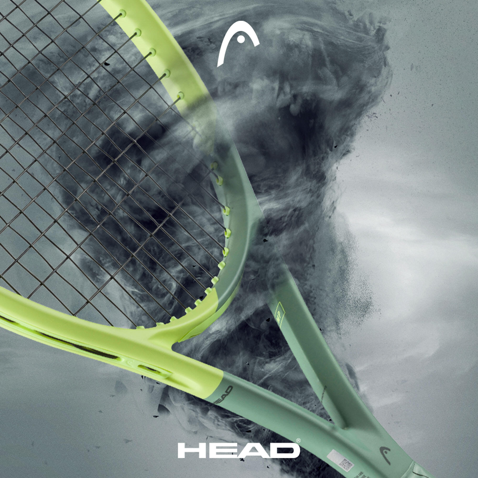 Raqueta de tennis adult - Head Auxetic Extreme Team Groc 275 g 9/12