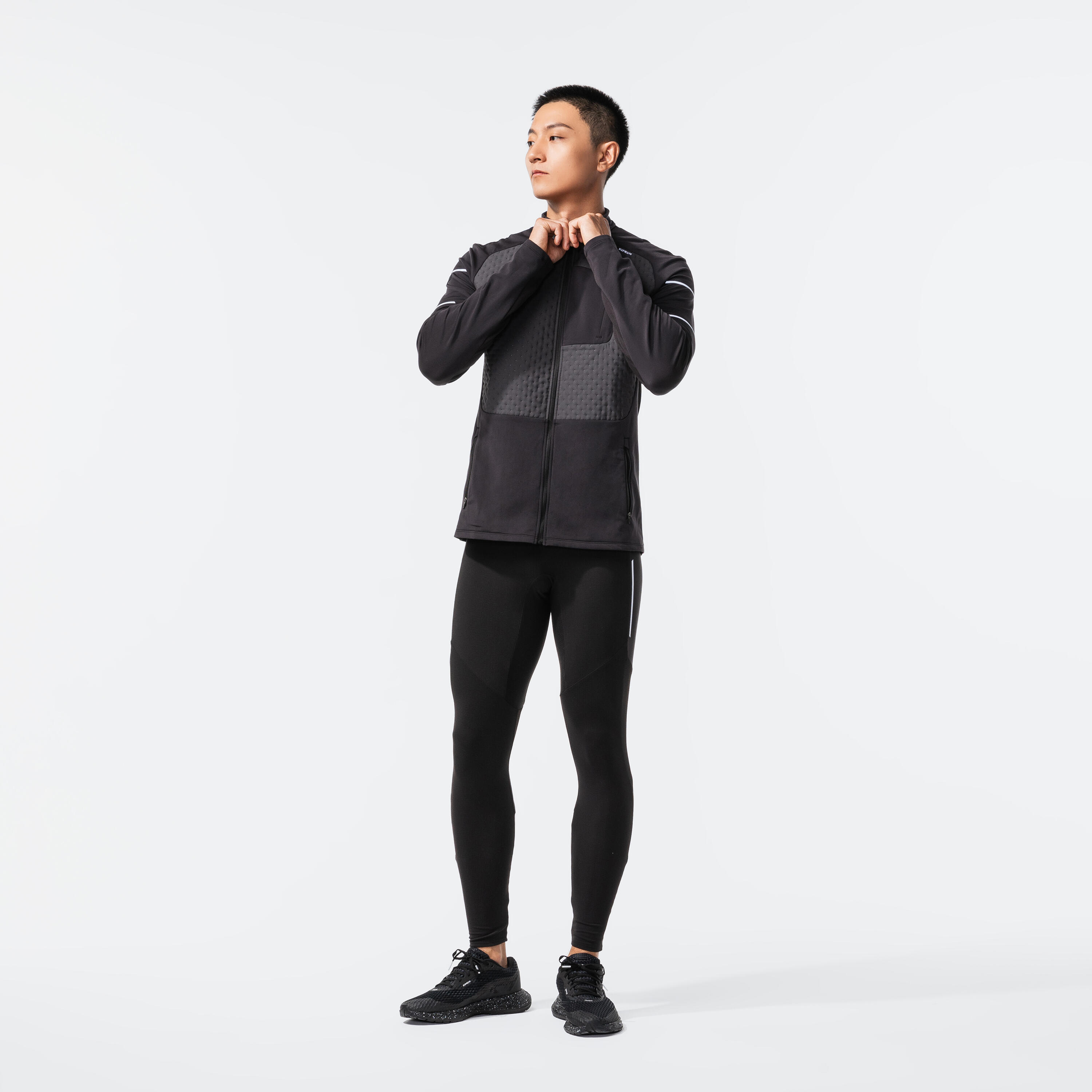 Chaqueta Running  térmica Kiprun Warm Hombre - Azul y Negro 12/22